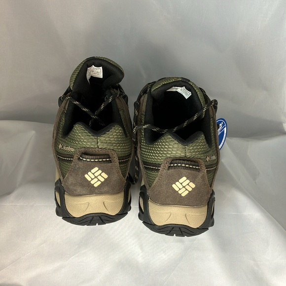 Brand New Columbia Out dry Breathable Waterproof hiking shoes Green and Brown - Picture 3 of 8